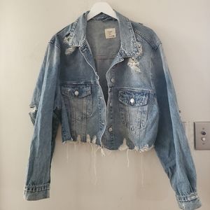 Bridge by Gly distressed jean jacket - light wash